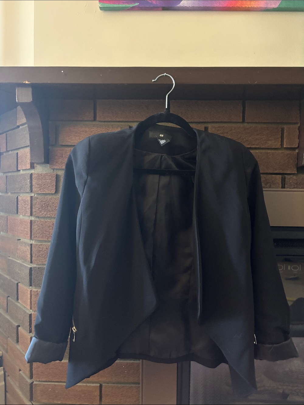 H&M Black Open-Front Women's Blazer Jacket